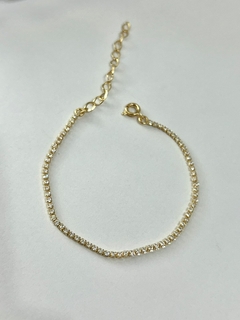 Pulseira Riviera - Banhado a ouro 15CM+5CM de extensor na internet