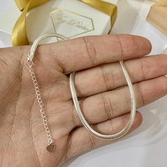 Colar choker lacraia banhado a prata 35cm mais um extensor de 5 cm - Tay paião Site, loja,  garantia de 1 ano acessórios de qualidade jóias e semijoias, Entrega mais rápida do BRASIL