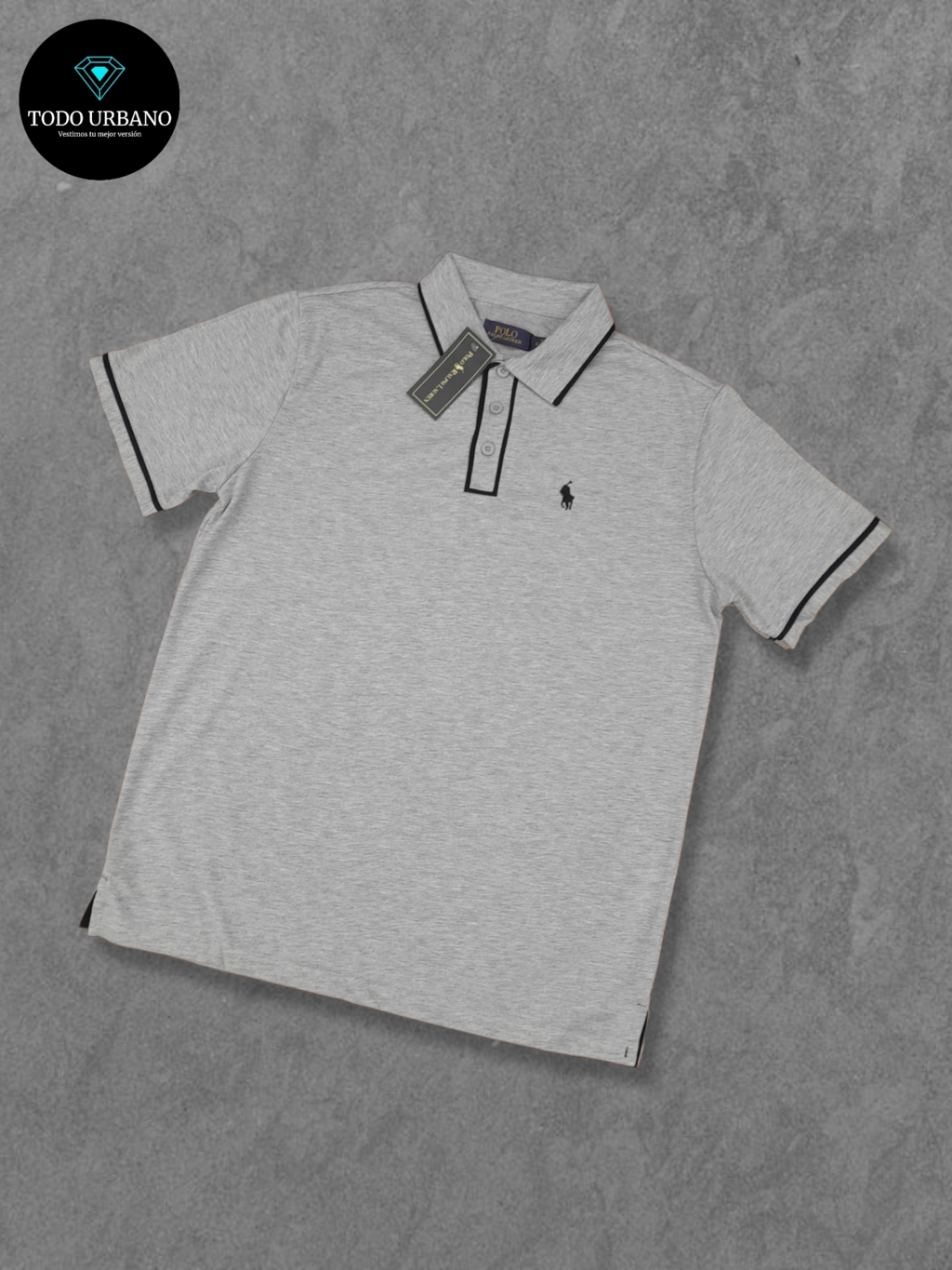 CHOMBA ALGODON POLO GRIS Comprar en Todo Urbano