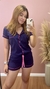 Azul marinho com pink - shorts - - comprar online