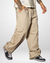 PANTALON BAGGY CARGO GABARDINA RIGIDO BEIGE TOSTADO - Katastrofe Jeans