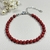 Pulseira pedra natural jaspe coral