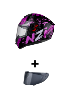 TRENDY IT BLACK & PURPLE TINTED + VISOR DE REGALO - tienda online