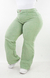 CALÇA FEMININA PLUS SIZE - WIDE LEG VERDE PISTACHE na internet