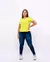 T-shirt Malha Penteada Skinny ao Plus Size - Amarelo Neon Vibes na internet