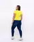 Imagem do T-shirt Malha Penteada Skinny ao Plus Size - Amarelo Neon Vibes