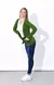 Cardigan feminino com bolsos - Verde Grama - comprar online
