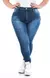 Calça Jeans Plus Size - Básica UP Azul Safira