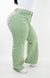 CALÇA FEMININA - WIDE LEG VERDE PISTACHE