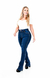 Calça Jeans Feminina - Flare com Nervura frontal - loja online