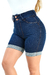 Shorts Jeans Feminino - Meia Coxa 2 Botões Índigo - comprar online