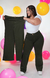 CALÇA PLUS SIZE - WIDE LEG VERDE MILITAR - loja online