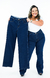 CALÇA JEANS PLUS SIZE - WIDE LEG COM ELASTANO