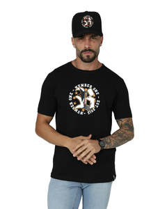 Camiseta Blck Preta Logo Orange