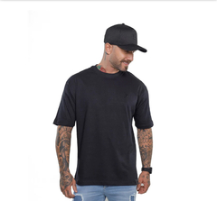 Camiseta Over Preta Básica Blck