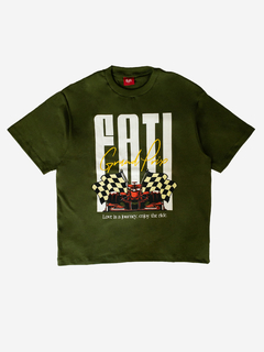 Grand Prix Heavy T-shirt Verde - Fati Studios