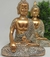 ESTÁTUA DE BUDA HINDU RESINA DOURADO 12CM