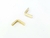 Cantoneira 1 cm Redonda Dourado - 50 Unidades - comprar online