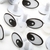 Olho Oval Branco 30mm para Amigurumi - 3020 - 50 Un / 25 Pares