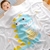 Manta Cobertor Macia Fibra de Bambu 110 x 110cm Color Baby na internet