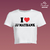 Cropped "I Love JJ Maybank" - comprar online