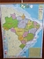 Mapa Brasil em Braile - Laminado com Moldura em MDF - B.i.a Editora