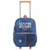 Mochila Con Carro Escolar Game Start Lsyd Azul Con Naranja