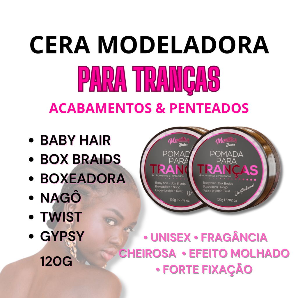 Pomada Cera Modeladora P/ Tranças Nago Box Braids Transparente 120g