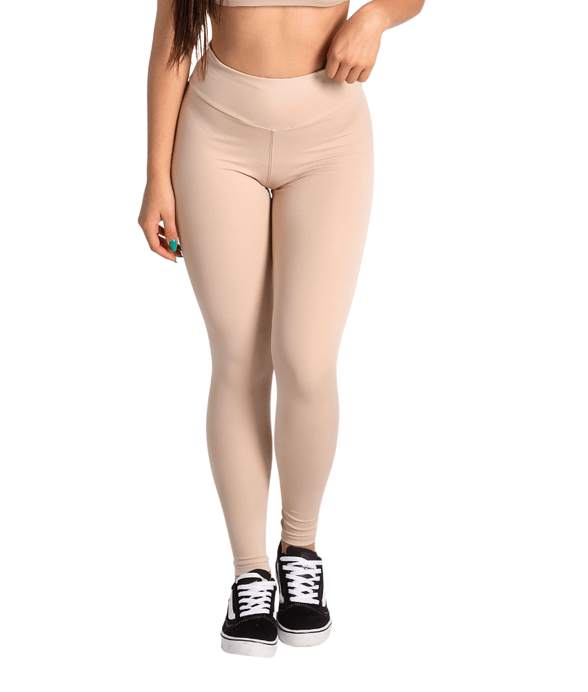 Calça Legging Fitness Feminina Nude Zero Transparência