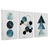 Quadro Decorativo 3 Telas Geométrico Azul II - comprar online