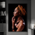 Quadro Decorativo 1 Tela Mulher Turbante Marrom - buy online