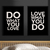 Quadro Decorativo 2 Telas Do What You Love