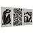 Quadro Decorativo 3 Telas Henry Matisse Escultura PB - comprar online
