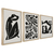 Quadro Decorativo 3 Telas Henry Matisse Escultura PB na internet