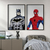 Kit 2 Quadros Decorativos Heróis Batman e Homem-Aranha