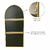 Espelho Decorativo Curvado Portal Dourado 110x50cm - Outlet dos Quadros | Maior fábrica da América Latina