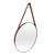 Espelho Adnet em Couro 50cm + Suporte - Outlet dos Quadros | Maior fábrica da América Latina