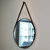 Espelho Adnet em Couro 50cm + Suporte - comprar online