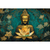 Quadro Decorativo Zen e Signos Buda Dourado com Lótus on internet