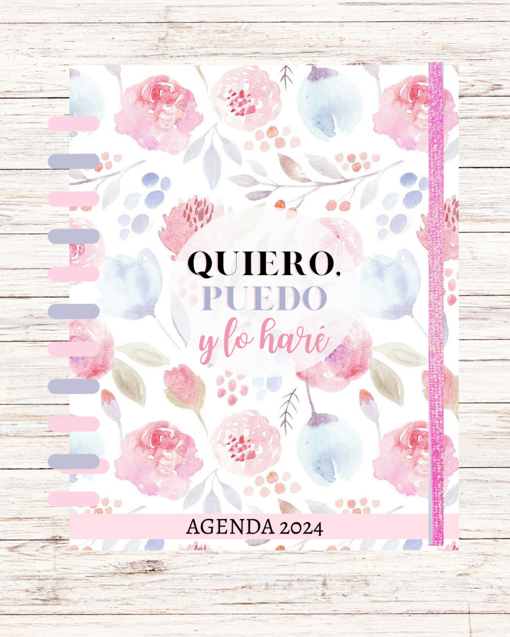 Agenda 2024 discos - QUIERO PUEDO - Kembar Cuadernos