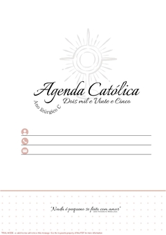 Agenda Católica 2025 Santa Rita De Cassia - comprar online