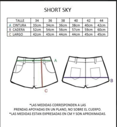 SHORT INDIGO SKY en internet