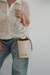 Bolsa Charlotte Off-white com Camel