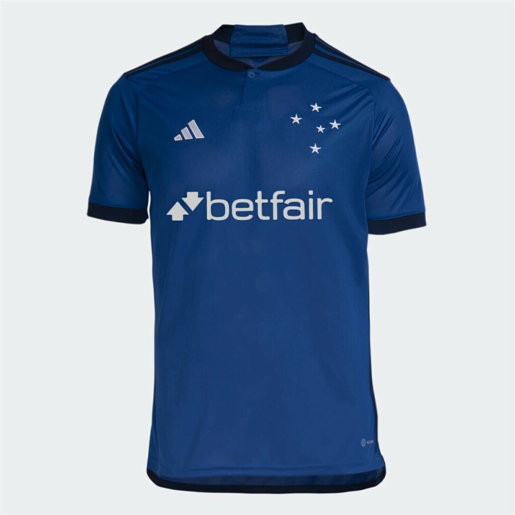 Camisa Cruzeiro I 2023-2024 Torcedor Adidas Masculina - Azul
