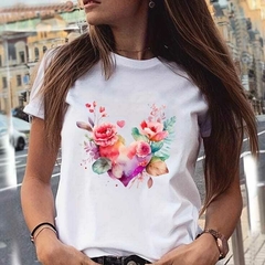 Remera (MODAL) Corazon Amor (Mujer)