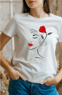 Remera (MODAL) Dama Rosa (Mujer)