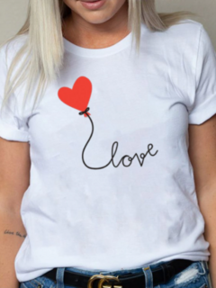 Remera (MODAL) Corazón Love (Mujer)