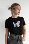 Remera DTF (ALGODON) Mariposa Azul (Mujer)