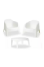 2 Sillones SKARPO + Mesa color BLANCO