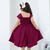 Vestido Infantil Menina Festa Cor Marsala - comprar online